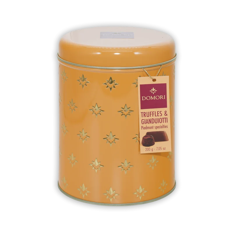 Domori Giandujotti & Classic Dark Truffles Tin Gift Box 62%