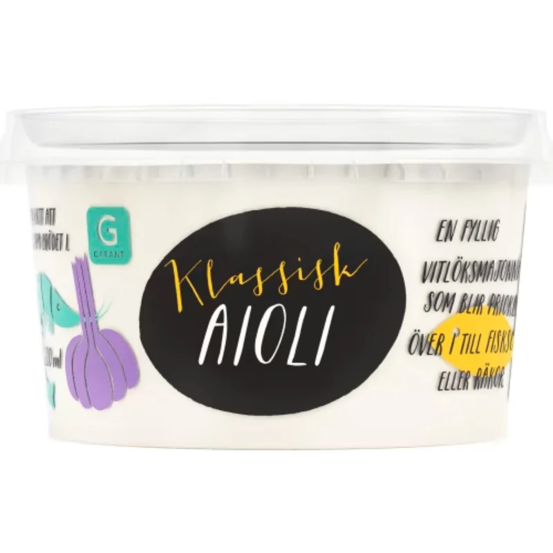 Garant Aioli Klassisk - Classic Aioli 220ml