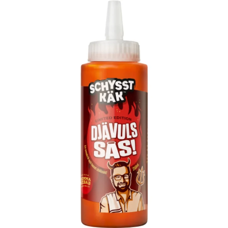 Schysst Käk Djävulssås - Devil’s Hot Sauce 250ml