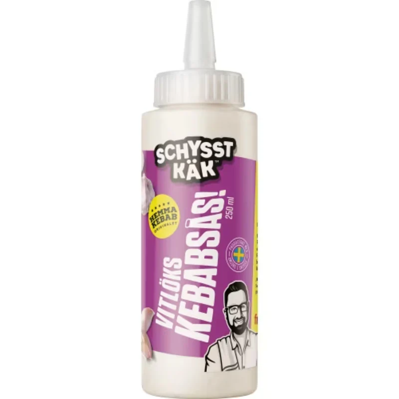 Schysst Käk Kebabsås Vitlök - Creamy Garlic Kebab Sauce 250ml