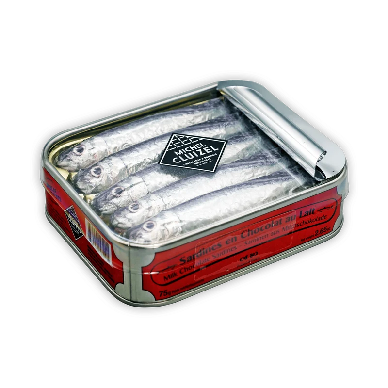 Michel Cluizel Milk Chocolate Sardine Tin (5 pcs) 39%