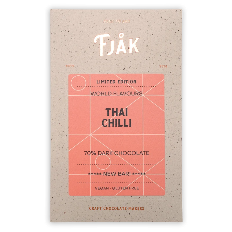 Fjåk Thai Chili Dark Chocolate 70% (Limited Edition)