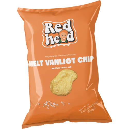 Four Kinds of Salt Plain Chips Redhead 150g