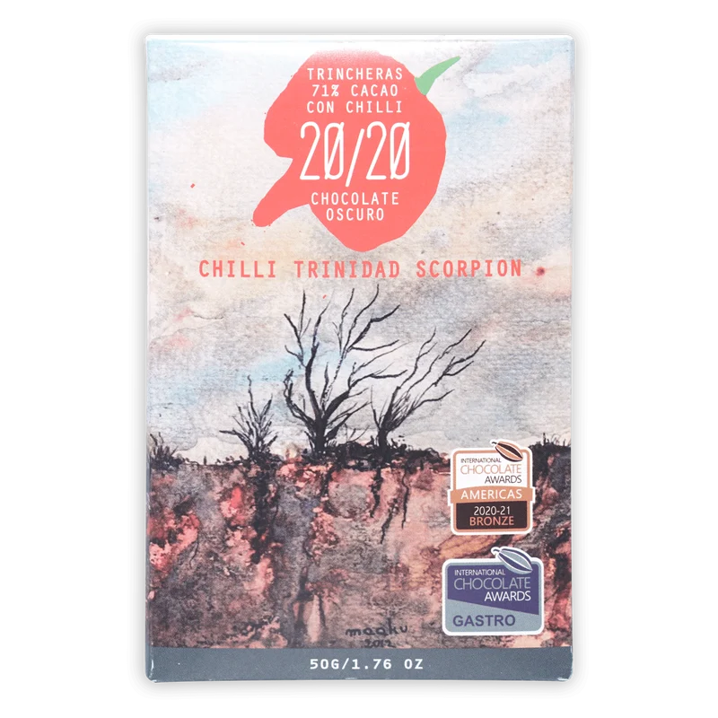 20/20 Dark Chocolate w/ Scorpion Chili 71%