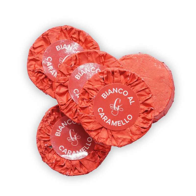 Guido Gobino Chocolate Discs Filled w/ Caramel (25 pcs)