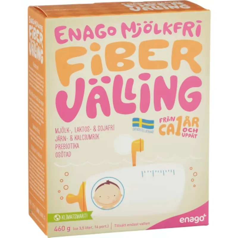 Enago Fibervälling Mjölkfri Från 12 Månader - Dairy-Free Wholegrain Porridge with Oats, Corn & Rye 460g