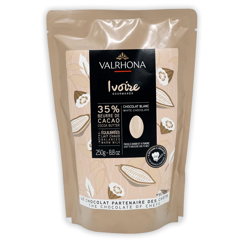Valrhona Baking Feves Ivoire White Chocolate 35%