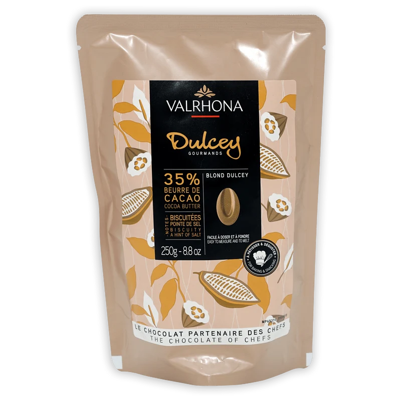 Valrhona Baking Feves Dulcey Blond Chocolate 35%