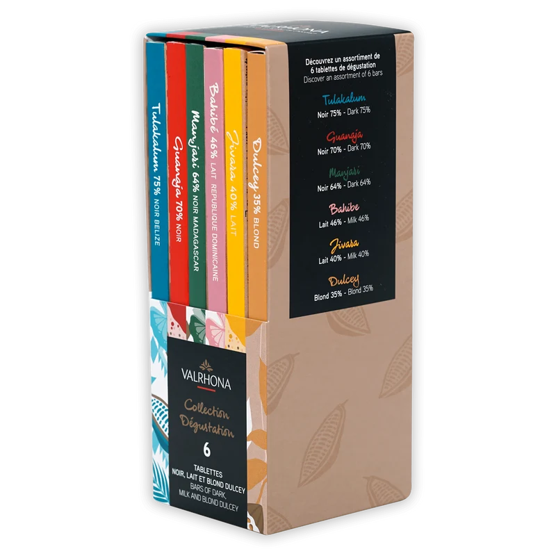 Valrhona Tasting Bars Chocolate Gift Box (6 Bars)