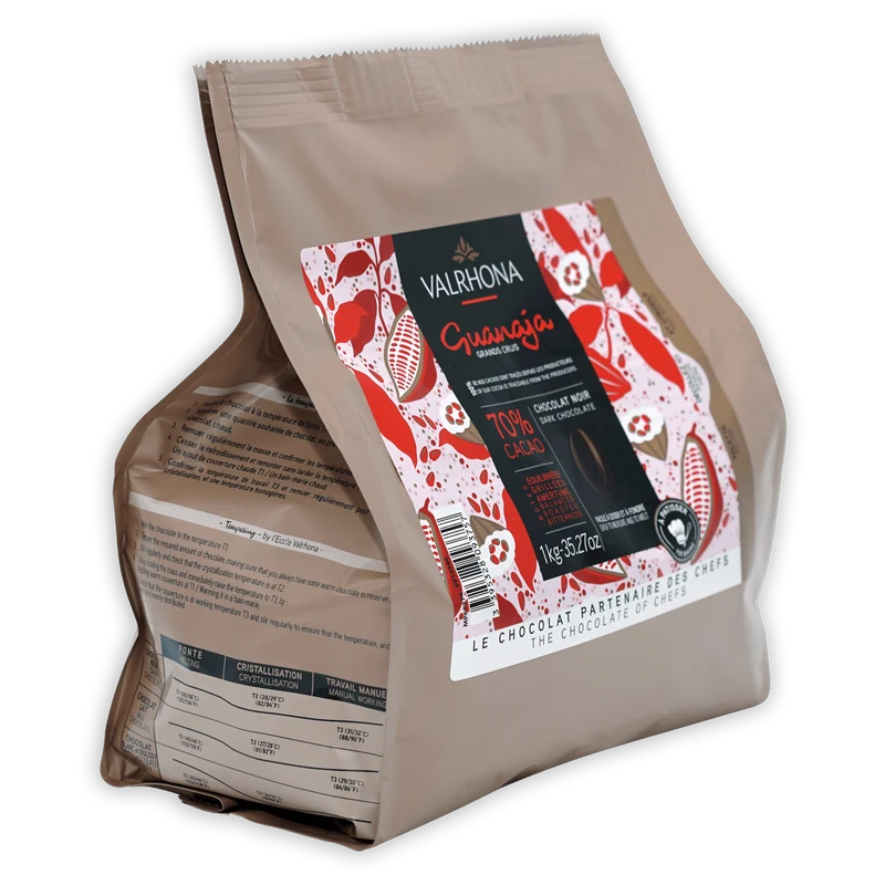 Valrhona Bulk Baking Feves Guanaja Dark Chocolate 70% (1 kg)
