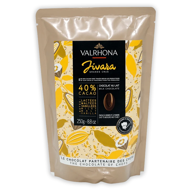 Valrhona Baking Feves Jivara Milk Chocolate 40%
