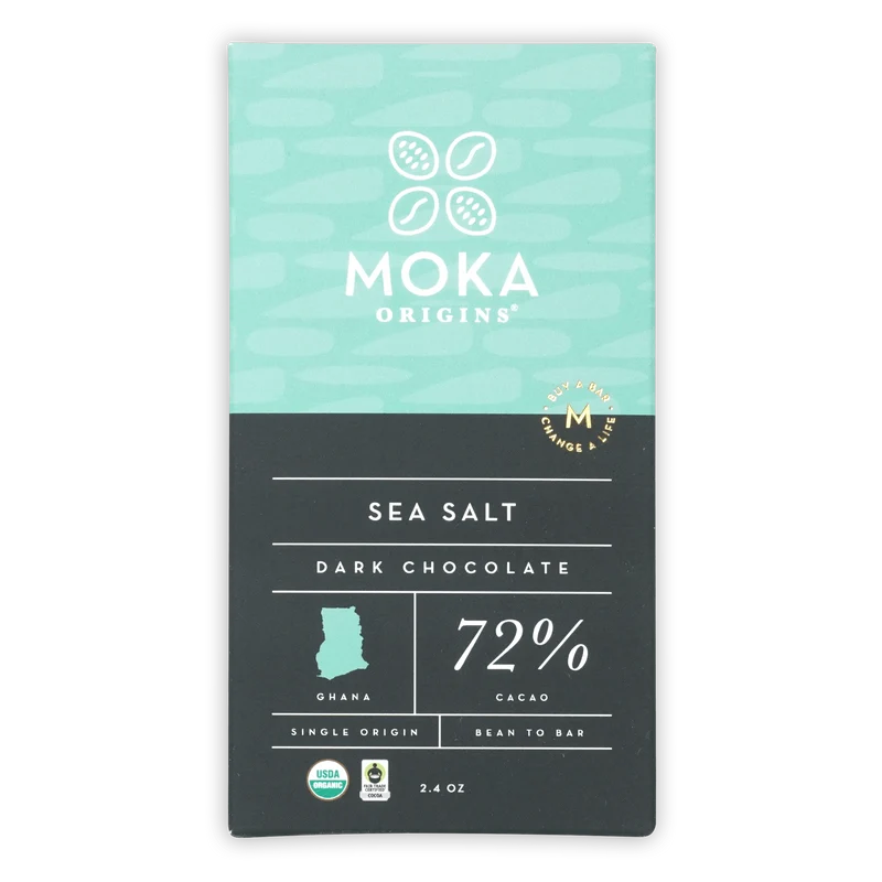 Moka Dark Chocolate w/ Sea Salt 72%
