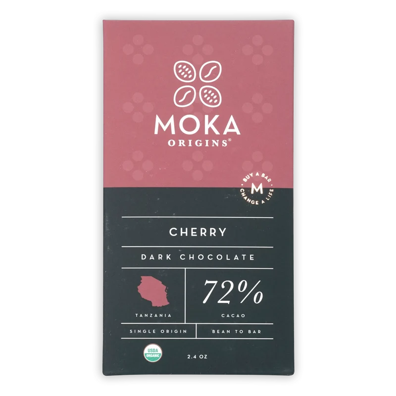 Moka Dark Chocolate w/ Cherry 72%