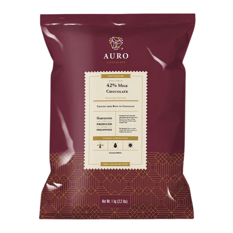 Auro Bulk Baking Milk Chocolate 42% Coins 1kg