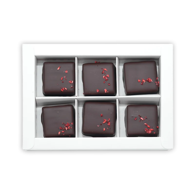 Fjåk Chocolate Coated Raspberry Caramels (6 pcs) 70%