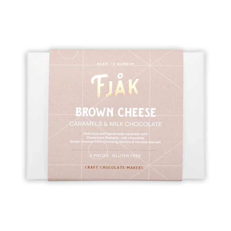 Fjåk Chocolate Coated Brown Cheese Caramels (6 pcs) 45%