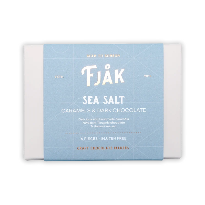 Fjåk Chocolate Coated Salted Caramels (6 pcs) 70%