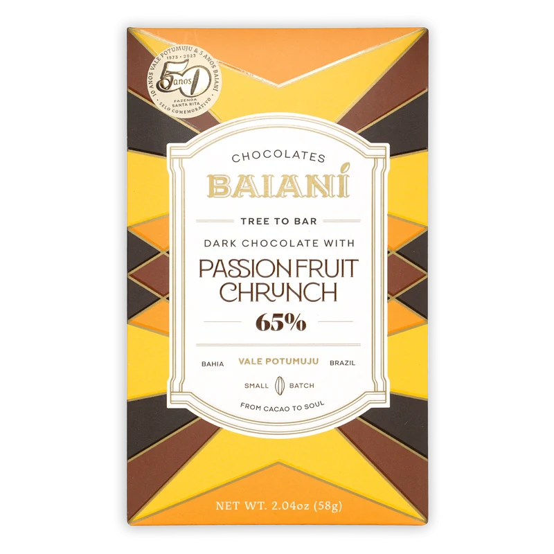 Baiani Dark w/ Passionfruit Crunch 65%