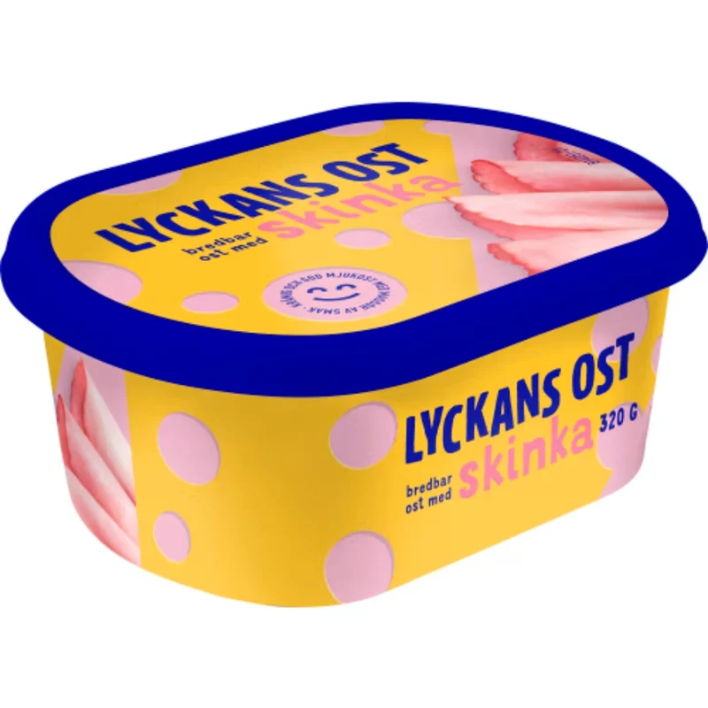 Lyckans Ost Skinka Mjukost - Creamy Smoked Ham Cheese Spread 320g