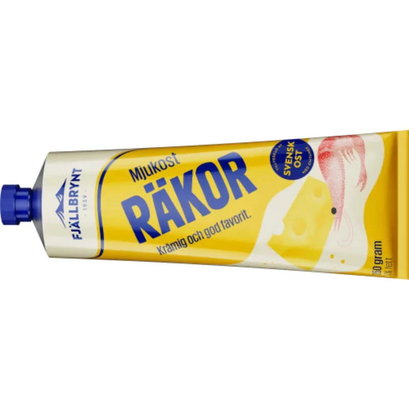 Fjällbrynt Räkor Mjukost 17% - Shrimp Cheese Spread 220-250g