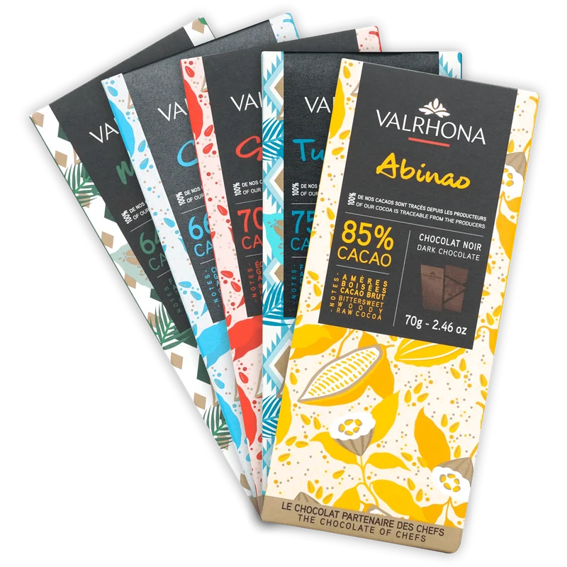 Valrhona Single Origin Chocolate Bundle (5 Bars)
