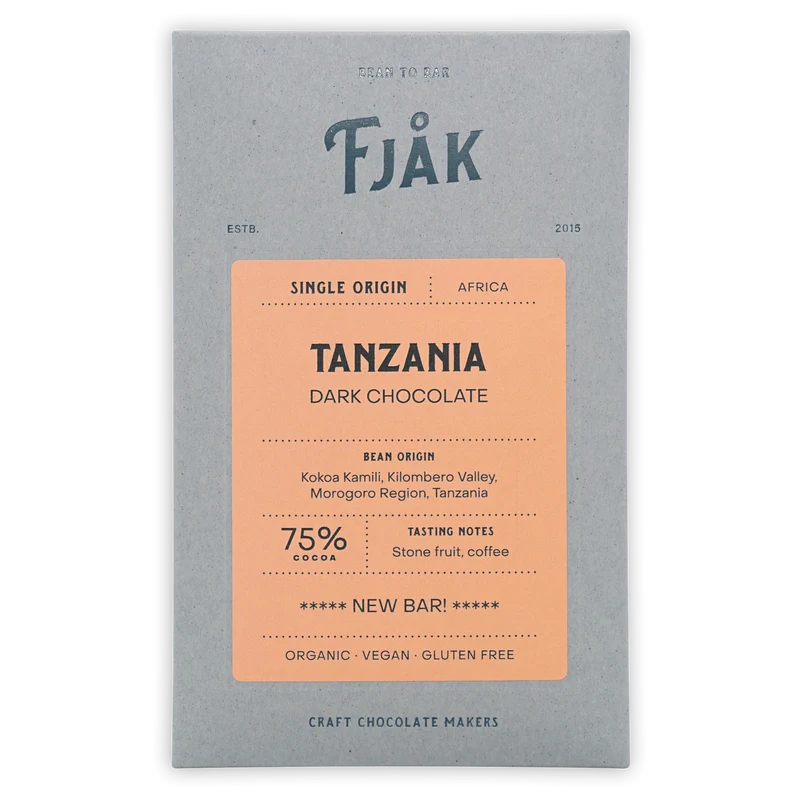 Fjåk Tanzania Dark Chocolate 75%