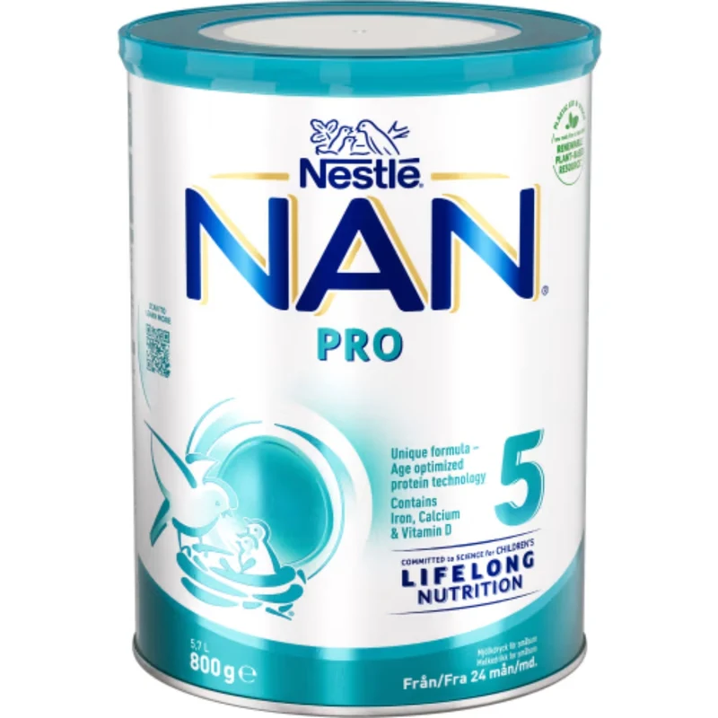 Nestlé Nan Pro 5 Mjölkdryck Från 24 Månader - Milk drink for toddlers 5,7l