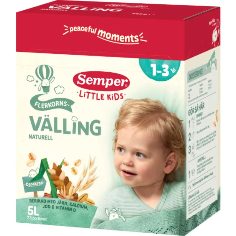 Semper Välling Flerkorn Från 2 År - Multigrain Toddler Cereal Drink 23p/5l