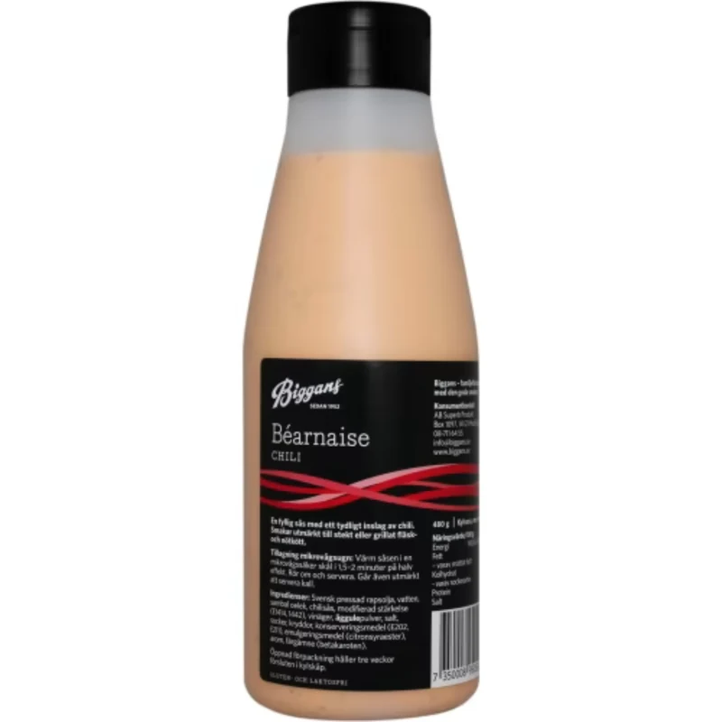 Biggans Béarnaise Chili - Béarnaise Chili Sauce 480g