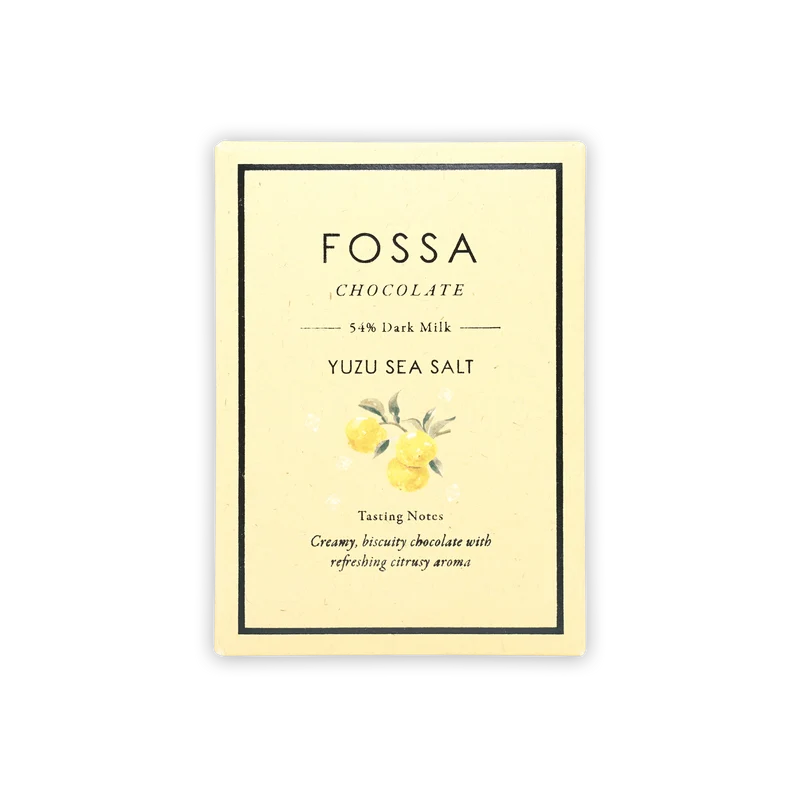 Fossa Dark Milk Chocolate Yuzu Sea Salt 54%
