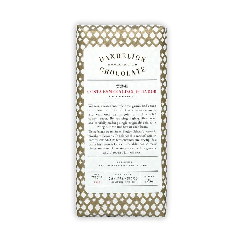 Dandelion Costa Esmeraldas Ecuador 70%