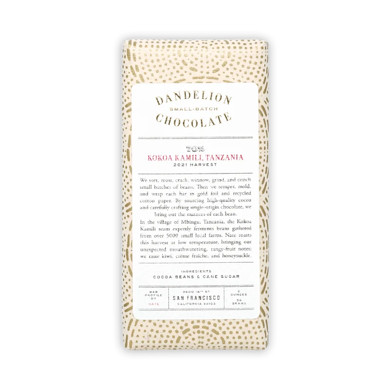 Dandelion Kokoa Kamili Tanzania 70%