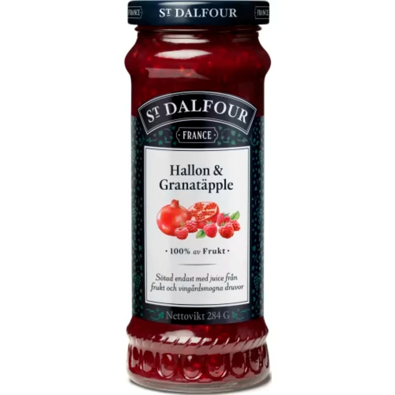 St Dalfour Hallon Granatäpple Marmelad - Raspberry Pomegranate Marmalade 284g