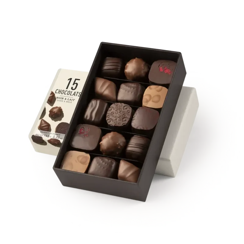 Michel Cluizel 15-Piece Chocolate Bon Bons Gift Box Mixed