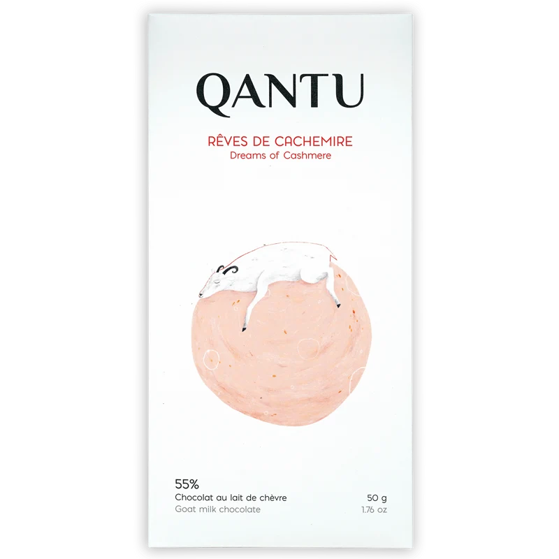 Qantu Chocolate Goat Milk, Dreams of Cashmere 55%