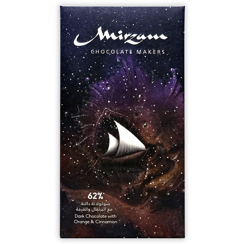 Mirzam Dark Chocolate w/ Orange & Cinnamon 62%