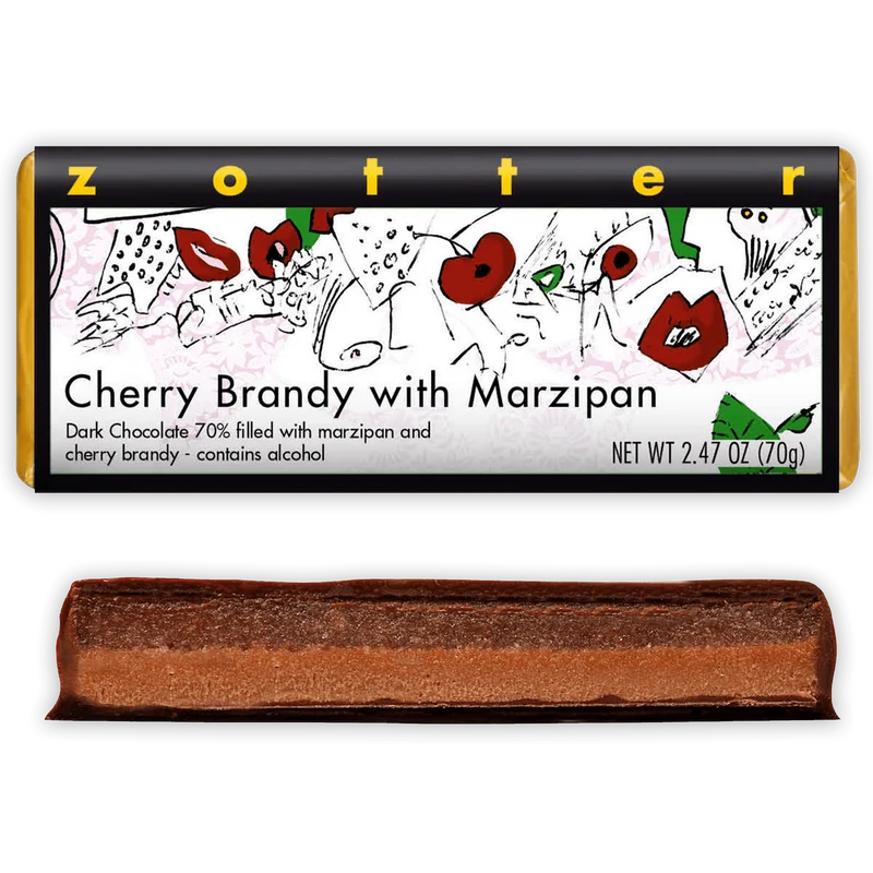 Zotter Cherry Brandy w/ Marzipan (Filled)