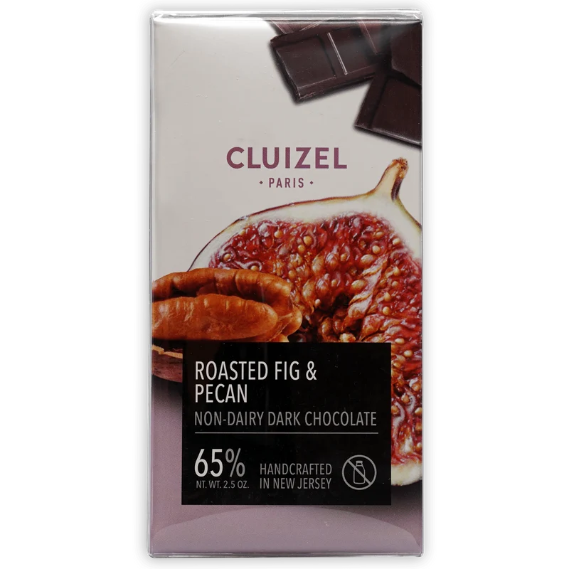 Michel Cluizel Dark Chocolate w/ Pecan & Figs 65%