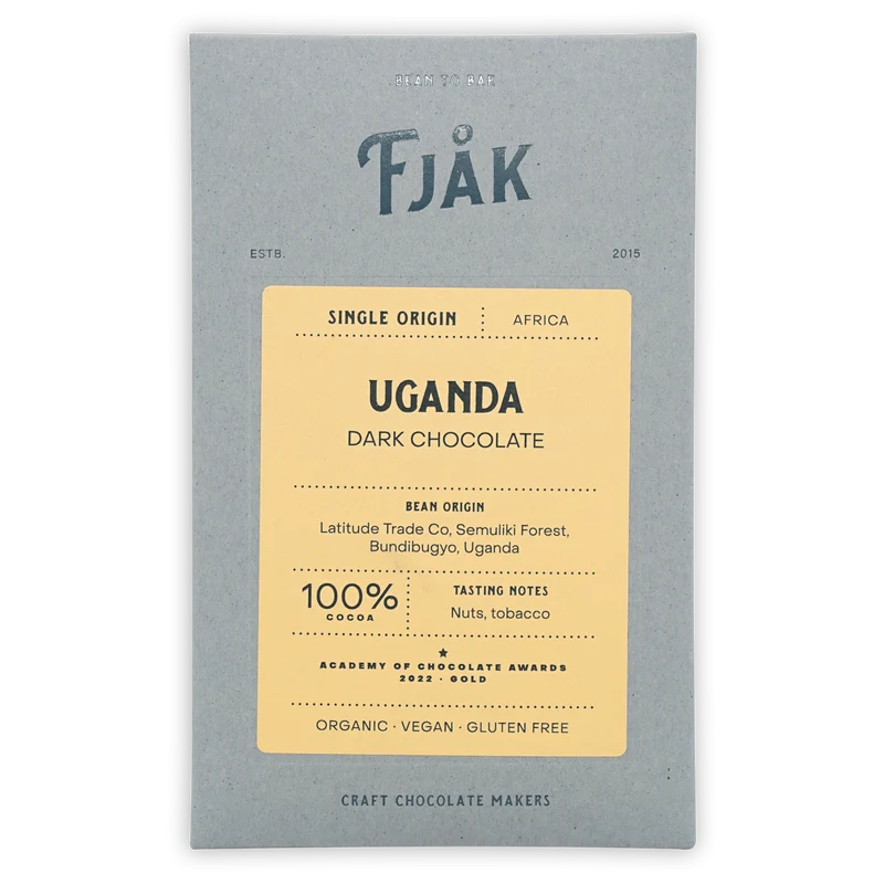 Fjåk Uganda Dark Chocolate 100%