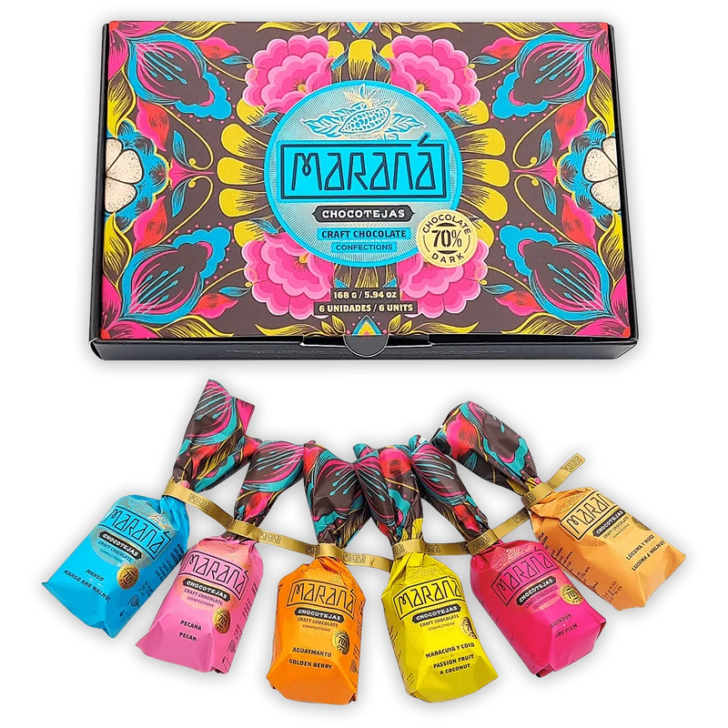 Marana Chocotejas (Peruvian Bon Bons) Small Gift Box (6 Pcs)