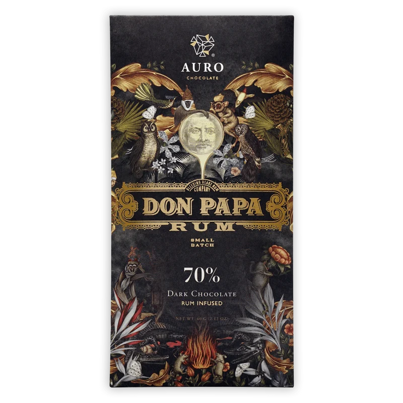 Auro x Don Papa Rum Infused Dark Chocolate 70% (Limited Batch)