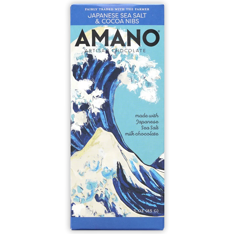 Amano Milk Japanese Sea Salt & Nibs 45%