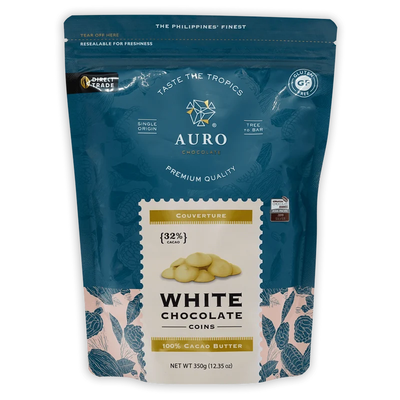 Auro White Chocolate Coins 32%