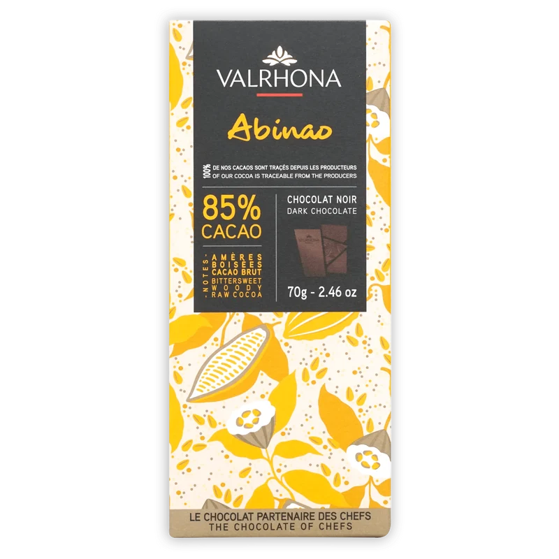 Valrhona Grand Cru Abinao Dark Chocolate 85%