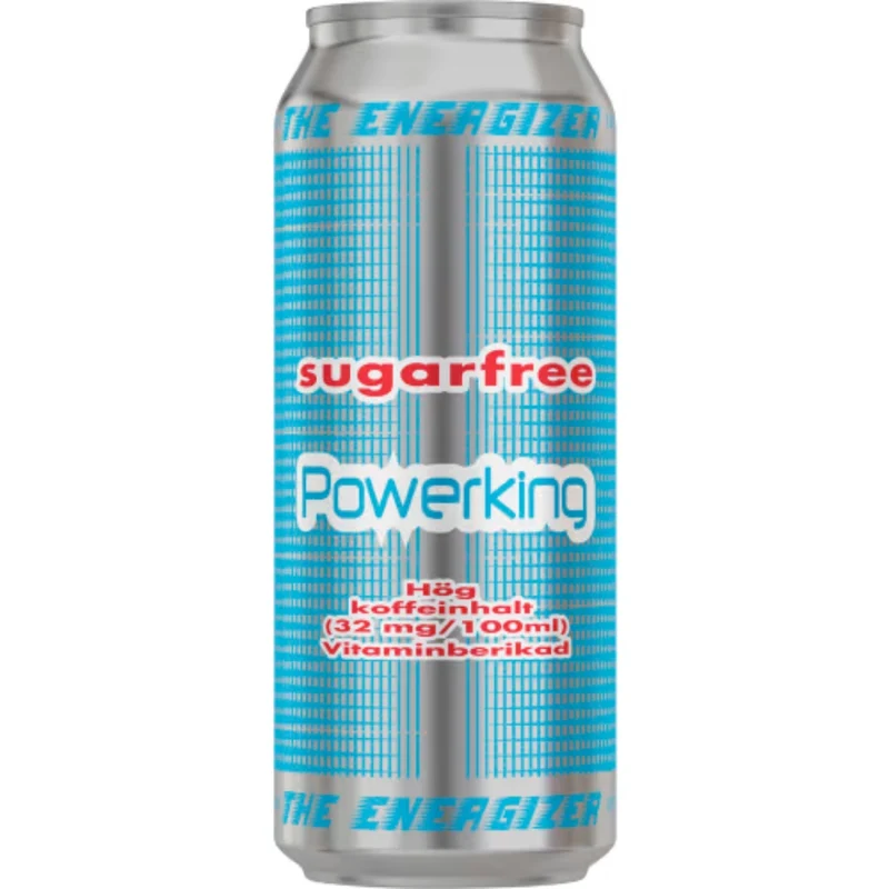 Powerking Sockerfri Energidryck Burk - Sugar-Free Energy Drink 50cl