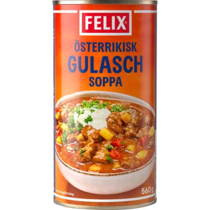 Felix Gulaschsoppa Österrikisk - Austrian Goulash Soup with Meat and Potatoes 560g
