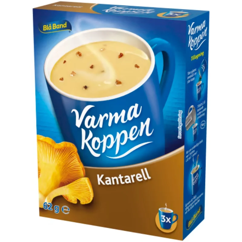 Blå Band Kantarell Varma Koppen Pulver/3 Port - Chanterelle Soup 62g