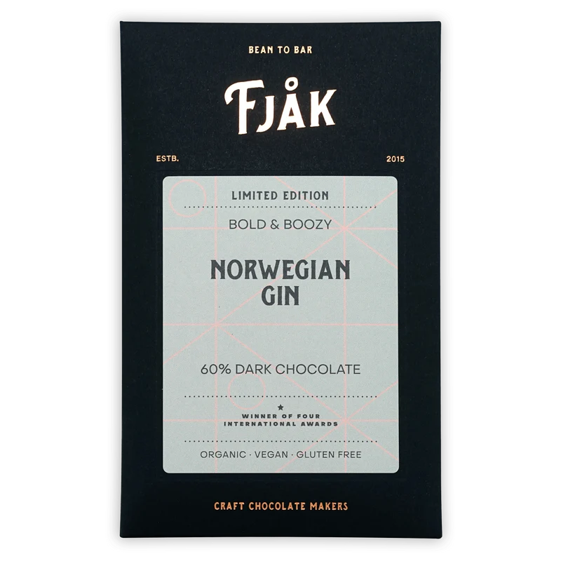 Fjåk Norwegian Gin Dark Chocolate 60%