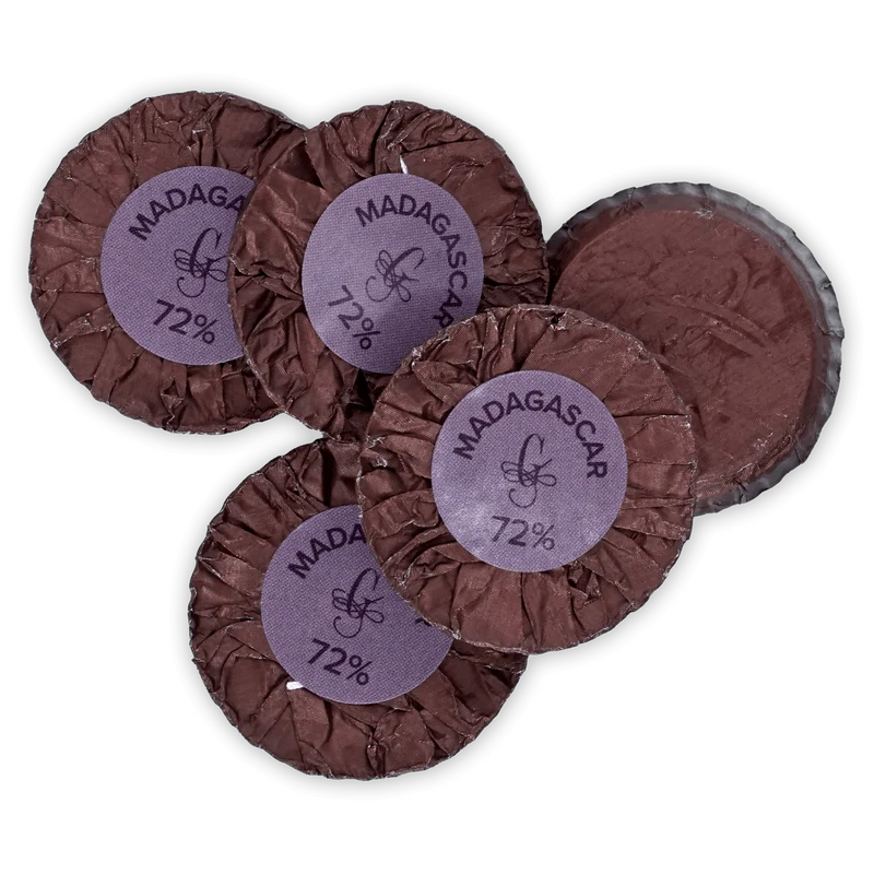 Guido Gobino Chocolate Disks Madagascar 72% (25 pcs)
