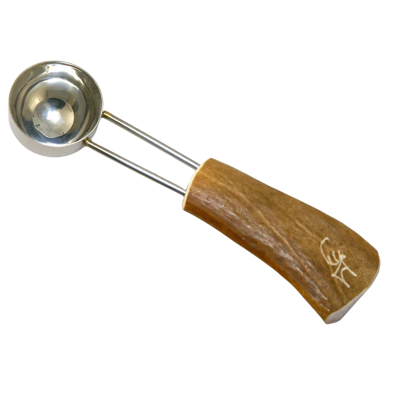 Kaffeelot mit Rentierhorn und Gravur - Kero